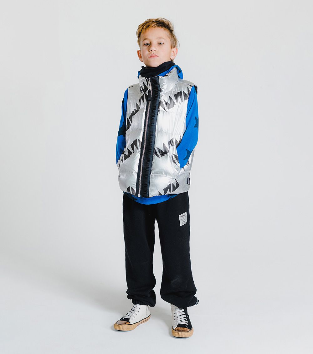 NUNUNU nununu down vest SILVER