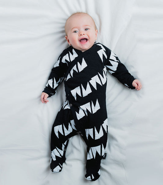 NUNUNU soft nununu footed overall black
