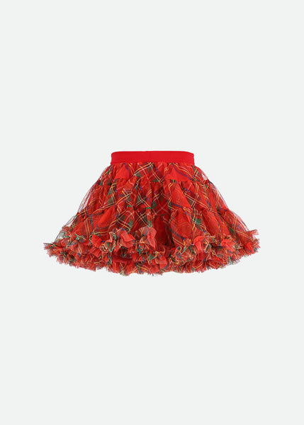 Angel's Face Nancy Baby Tartan Tutu Red