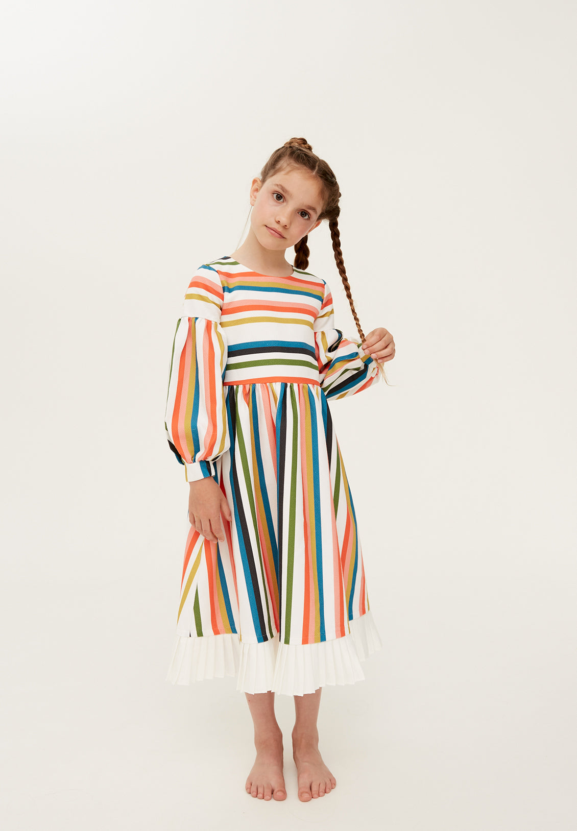 THE MIDDLE DAUGHTER On Tenterhooks Multi-Stripe Dress