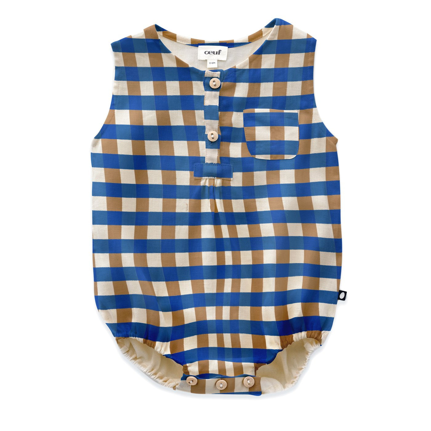 OEUF NYC  Pocket Romper Sky Blue