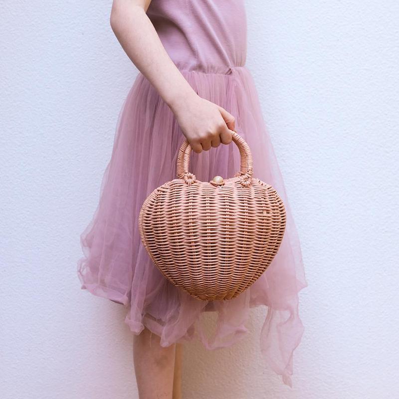 OLLI ELLA Rattan Luvya Bag - Rose
