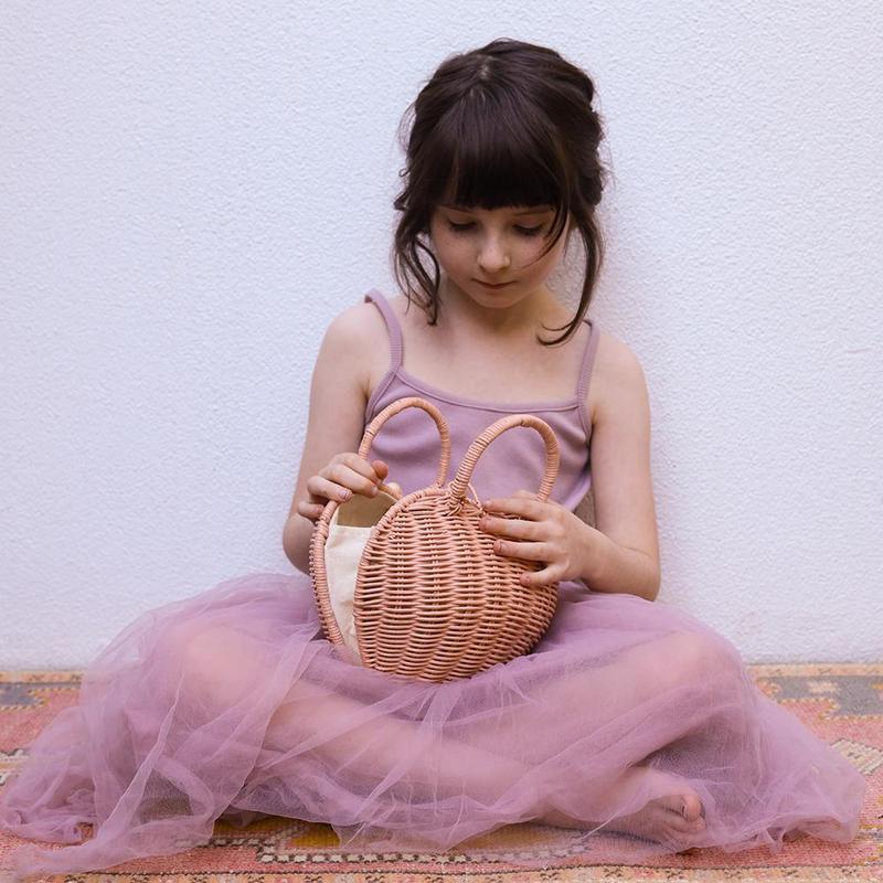 OLLI ELLA Rattan Luvya Bag - Rose