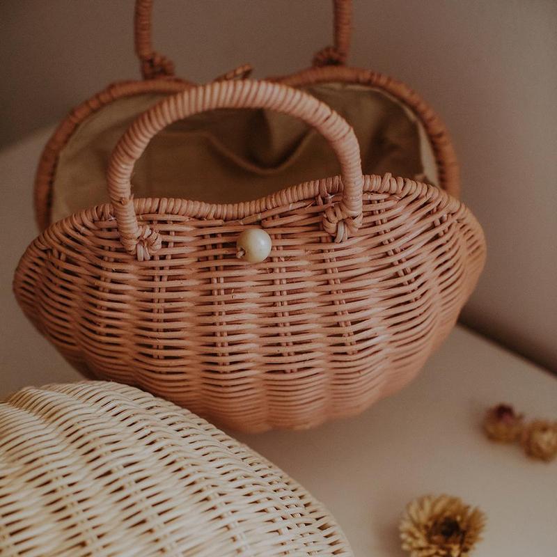 OLLI ELLA Rattan Luvya Bag - Rose