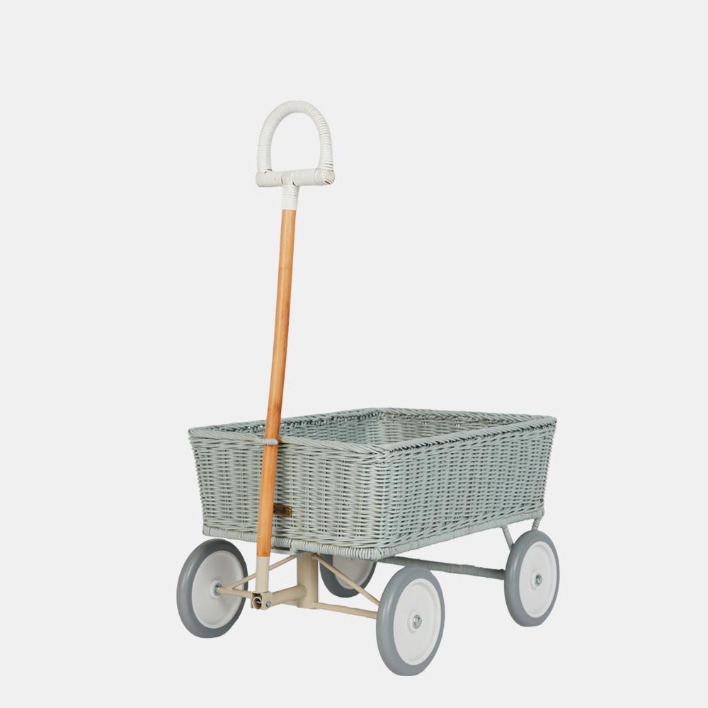 OLLI ELLA Rattan Wonder Wagon - Vintage Blue
