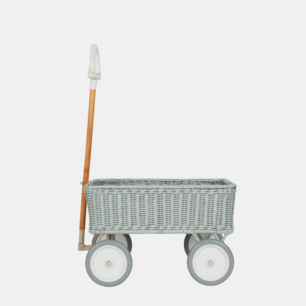 OLLI ELLA Rattan Wonder Wagon - Vintage Blue