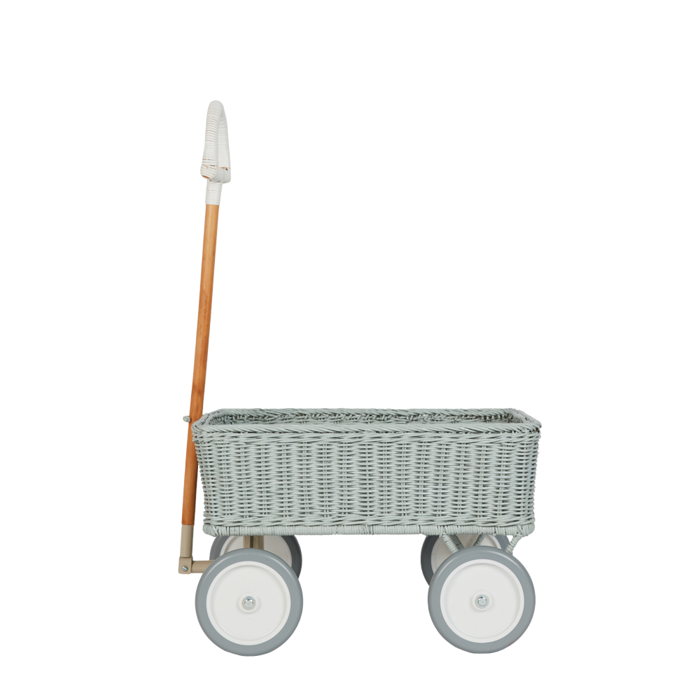 OLLI ELLA Rattan Wonder Wagon - Vintage Blue