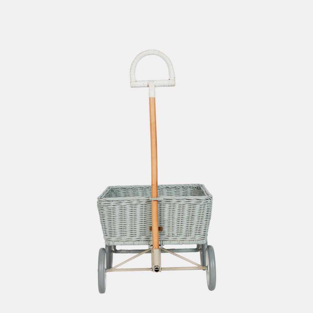 OLLI ELLA Rattan Wonder Wagon - Vintage Blue