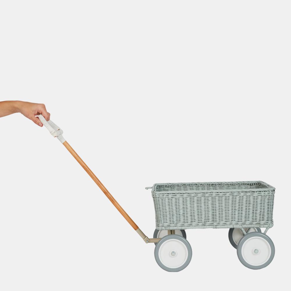 OLLI ELLA Rattan Wonder Wagon - Vintage Blue