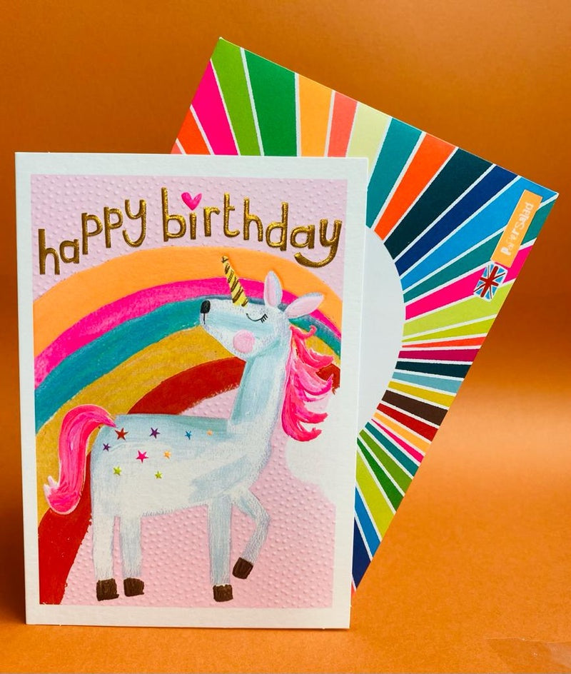 Paper Salad Happy Birthday Unicorn BIRTHDAY CARD