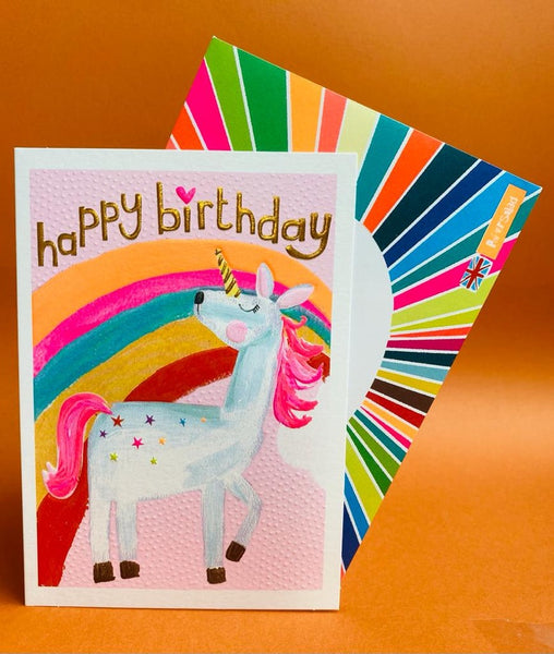 Paper Salad Happy Birthday Unicorn BIRTHDAY CARD