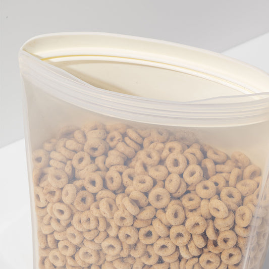 Porter: Reusable Silicone Bag Stand Up 1L - Cream