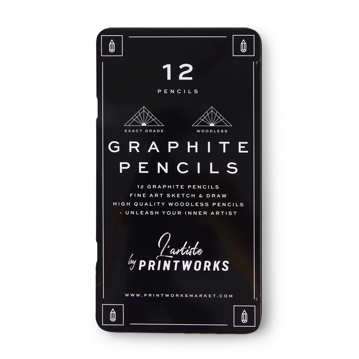 Printworks Colour Pencils (Set Of 12) - Graphite