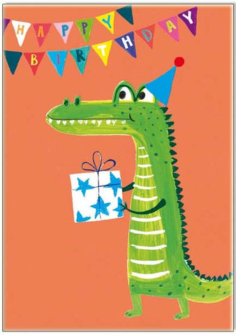 Paper Salad Happy Birthday Crocodile Card