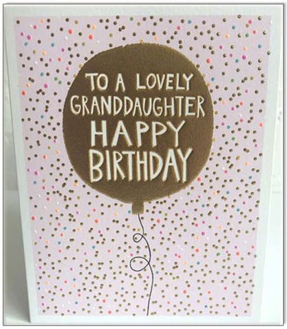 Paper Salad Granddaughter Happy Birthday Card