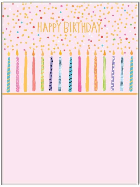 Paper Salad Happy Birthday pink birthday card