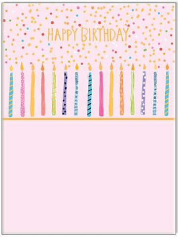 Paper Salad Happy Birthday pink birthday card
