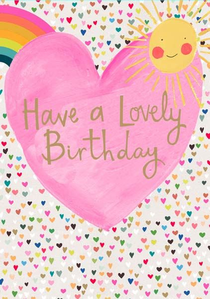 PAPER SALAD Have A Lovely Birthday Sunshine Card