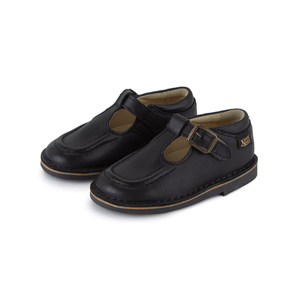 YOUNG SOLES  Parker Velcro T-Bar Shoe - Black size 34