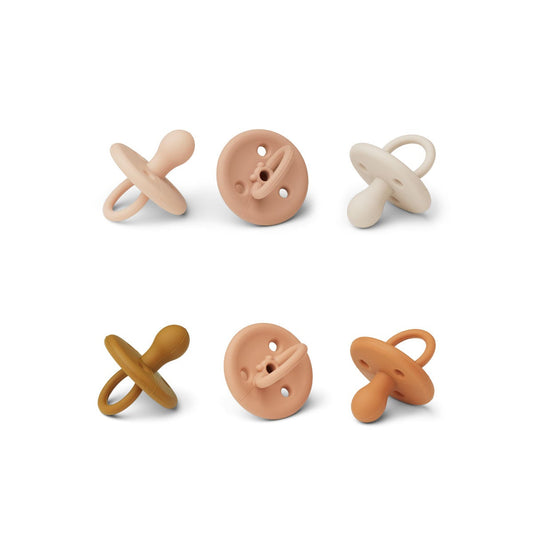 LIEWOOD PAULA PACIFIER 6-PACK  ROSE MULTI MIX