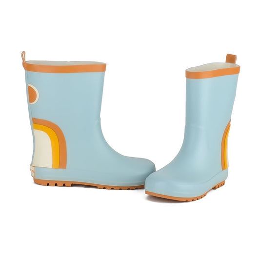Grech & Co. RAINBOW RAIN BOOTS RUBBER BOOTS- LIGHT BLUE