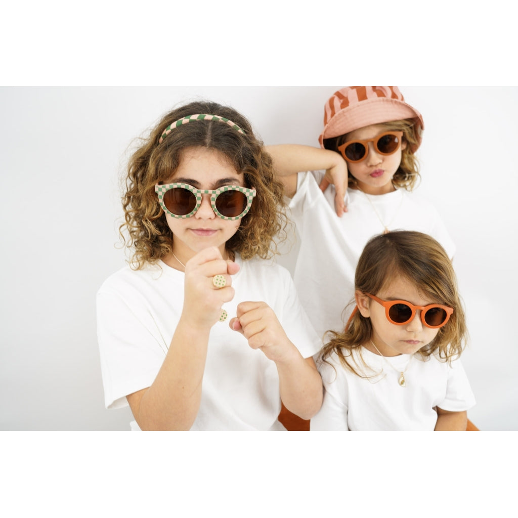 Grech & Co. REVERSIBLE BUCKET HAT - STRIPES SUNSET + TIERRA