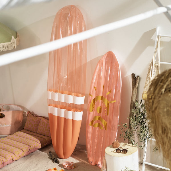 SUNNYLIFE Float Away Lie On Surfboard - Peachy Pink