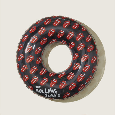 SUNNYLIFE Pool Ring Black Rolling Stones