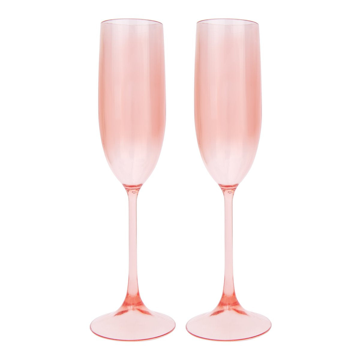 SUNNYLIFE Poolside Champagne Flutes Powder Pink