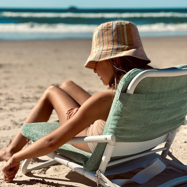 SUNNYLIFE Cushioned Beach Chair Sage