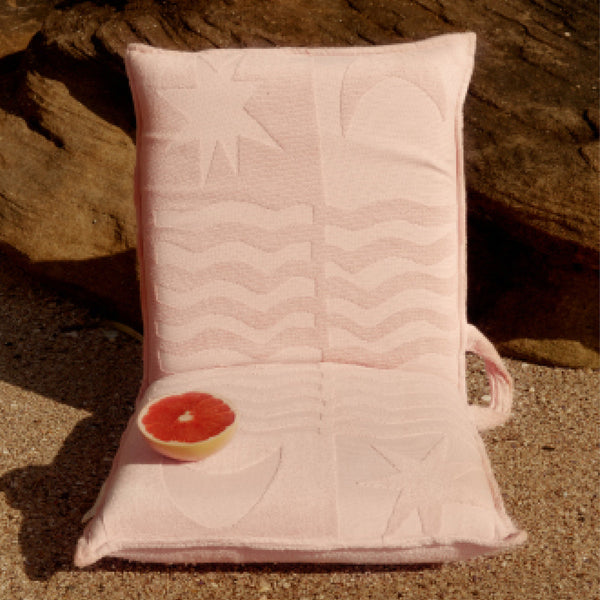 SUNNYLIFE Terry Travel Lounger Chair Salmon