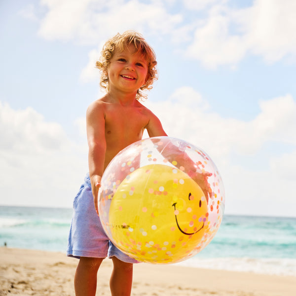 SUNNYLIFE Inflatable Beach Ball Smiley