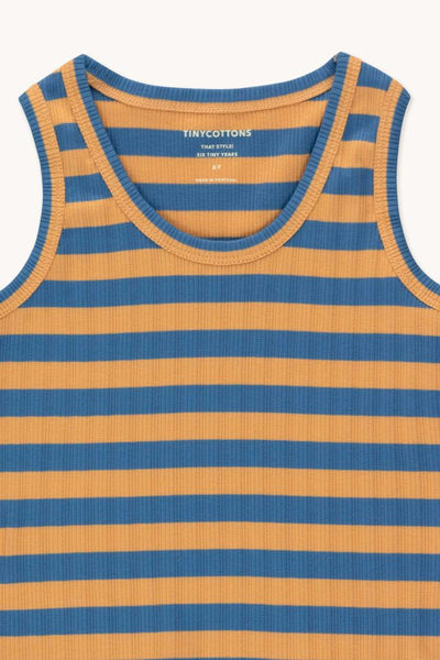 TINYCOTTONS STRIPES TANK TOP *almond/night blue*