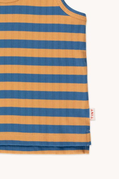 TINYCOTTONS STRIPES TANK TOP *almond/night blue*