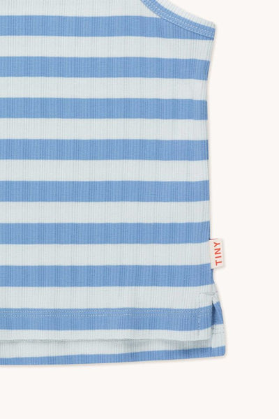 TINYCOTTONS STRIPES TANK TOP *pale blue/lilac blue*