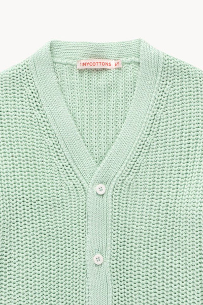 TINYCOTTONS  SOLID CARDIGAN *pastel green*