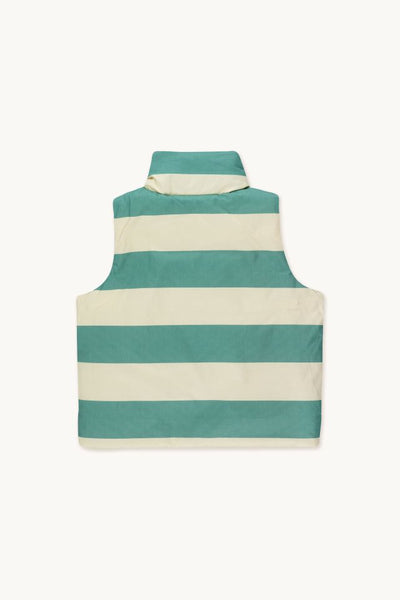 TINYCOTTONS BIG STRIPES VEST *pastel yellow/light teal*