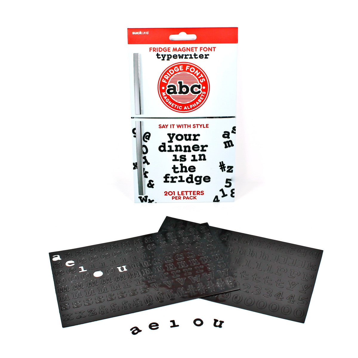 SUCK UK Fridge Fonts Magnets