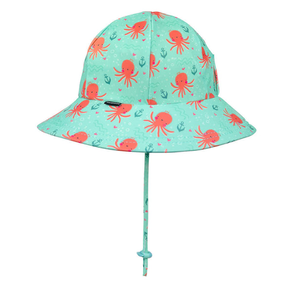 BEDHEAD HATS Girls Beach Hat Ponytail Bucket - Octopus