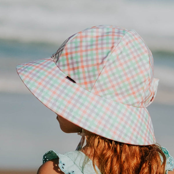 BEDHEAD HATS Ponytail Swim Bucket Beach Hat - Gingham