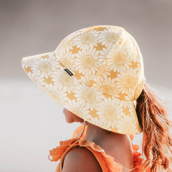 BEDHEAD HATS Ponytail Swim Bucket Beach Hat - Sunflower