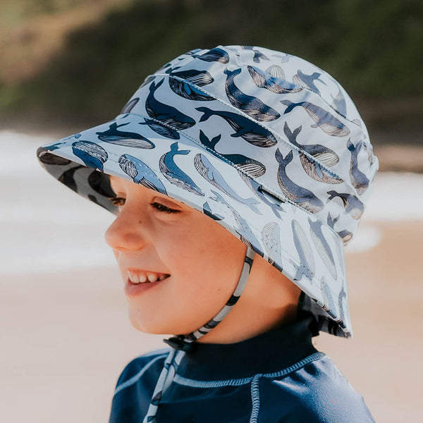 BEDHEAD HATS Kids Classic Swim Bucket Beach Hat - Whale