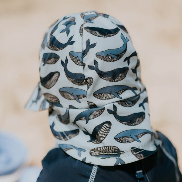 BEDHEAD HATS Toodler Swim Legionnaire Beach Hat - Whale