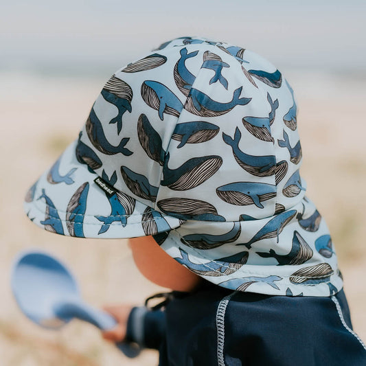 BEDHEAD HATS Toodler Swim Legionnaire Beach Hat - Whale