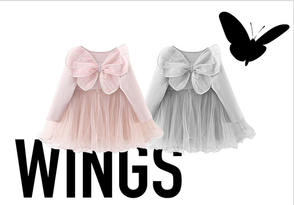 DOLLY BY LE PETIT TOM ® BUTTERFLY WINGS TUTU DRESS PINK