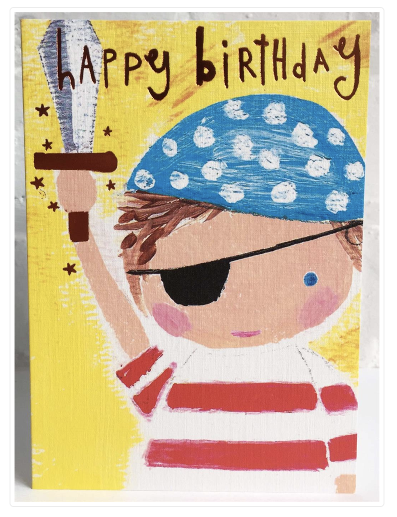 Paper Salad HAPPY BIRTHDAY PIRATE CARD