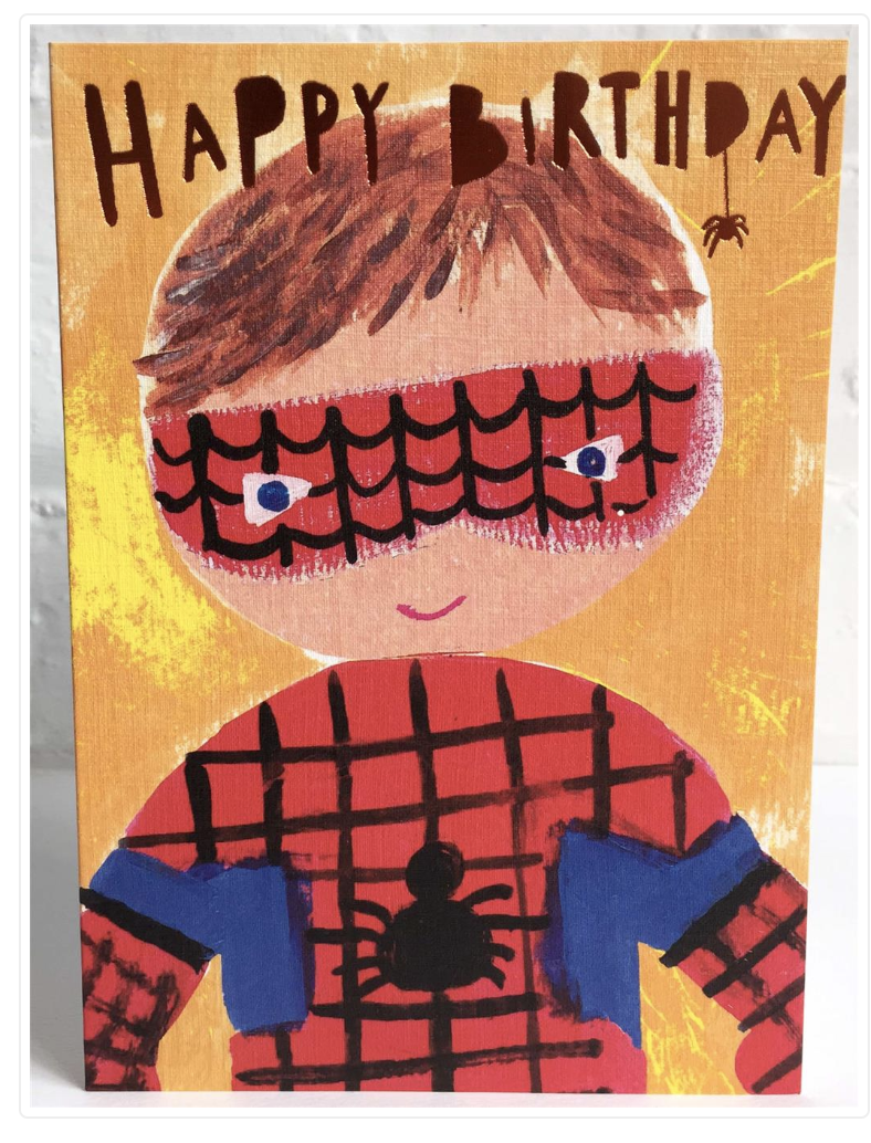 Paper Salad HAPPY BIRTHDAY SPIDERMAN CARD