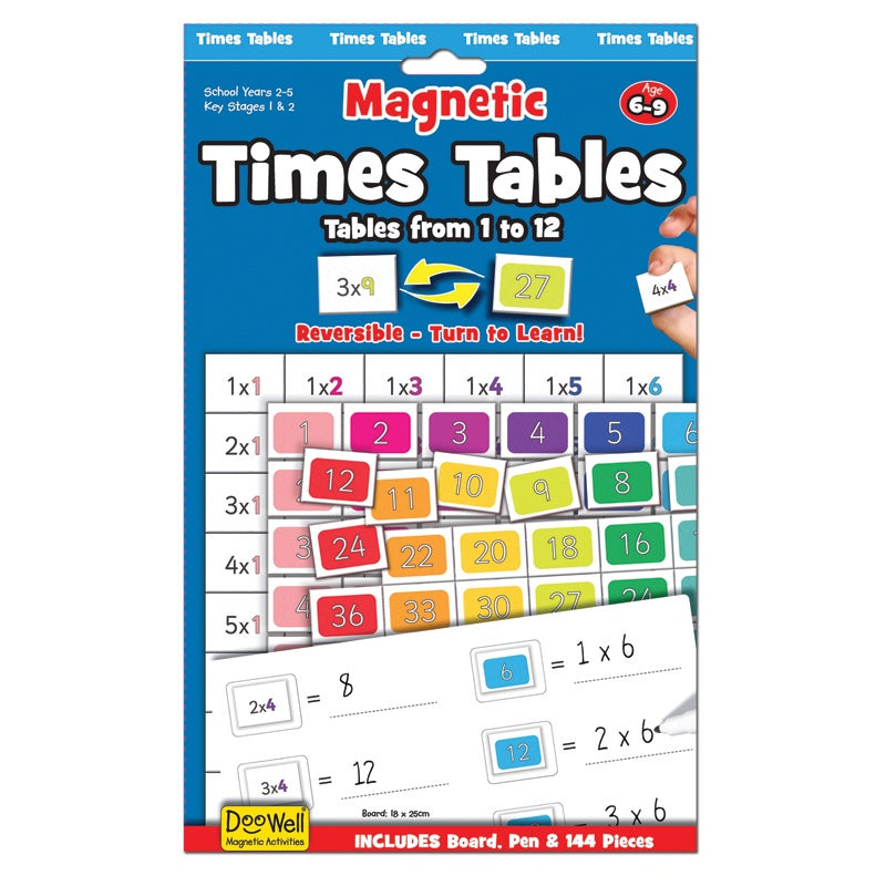 FIESTA CRAFTS - MAGNETIC TIMES TABLES