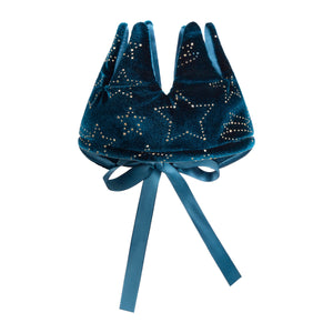 Mimi & Lula Teal enchanted velvet starry crown