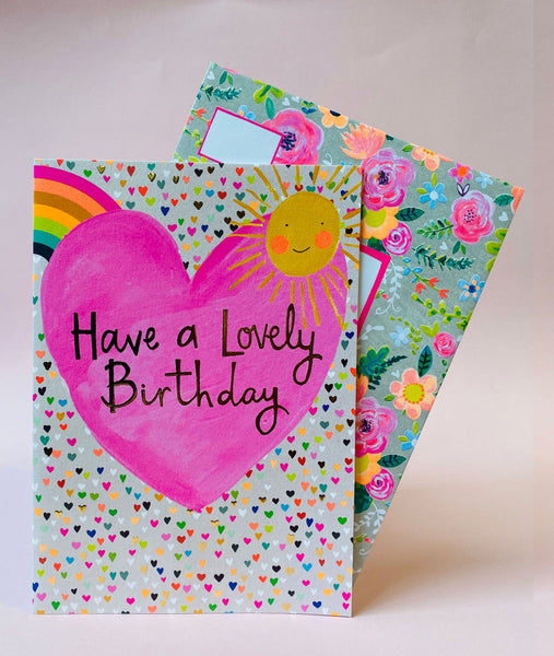 Paper Salad HAPPY BIRTHDAY HEARTS BIRTHDAY CARD